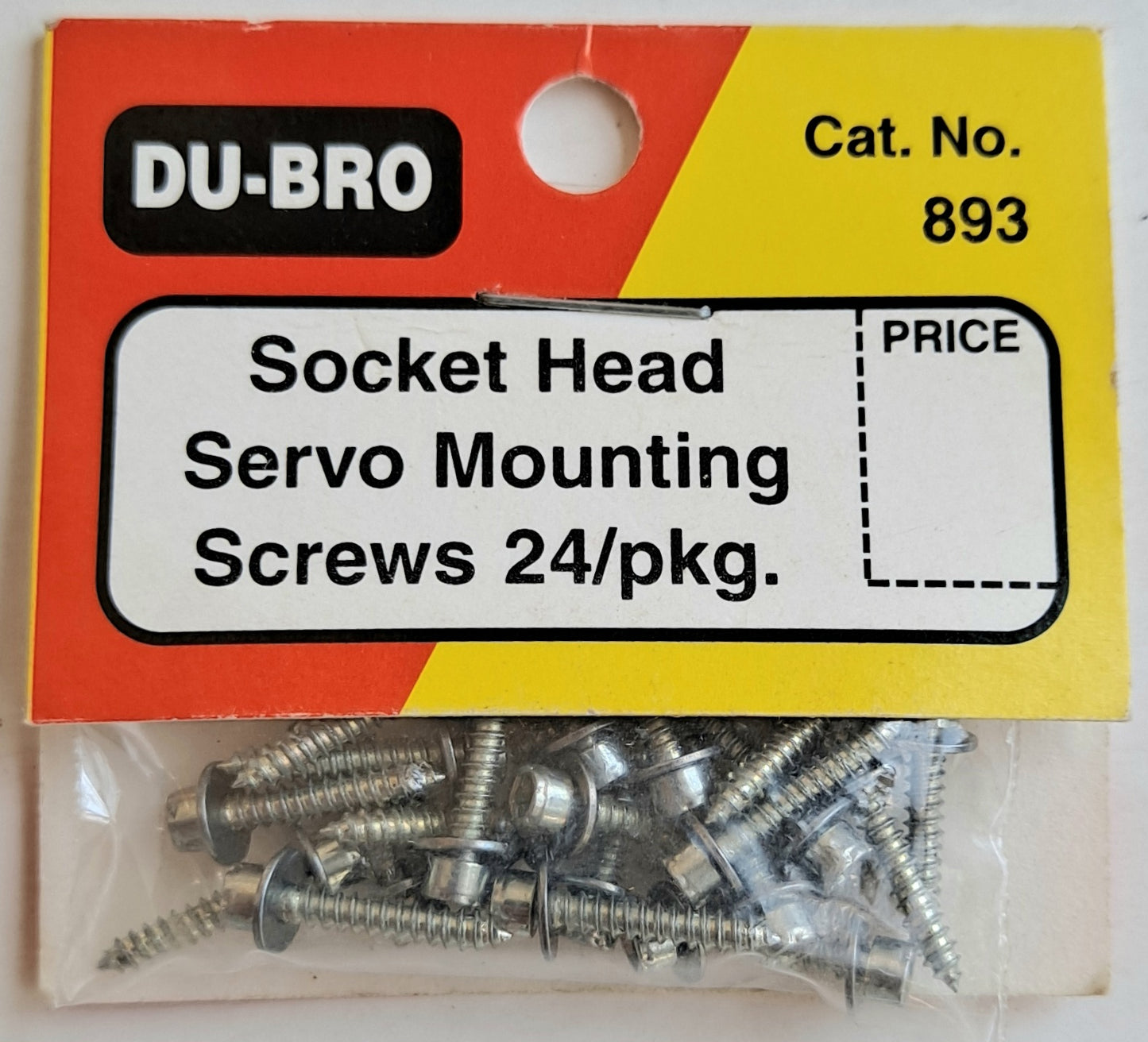 Du-Bro Socket Head Servo Mounting Screws (24 pcs) #893