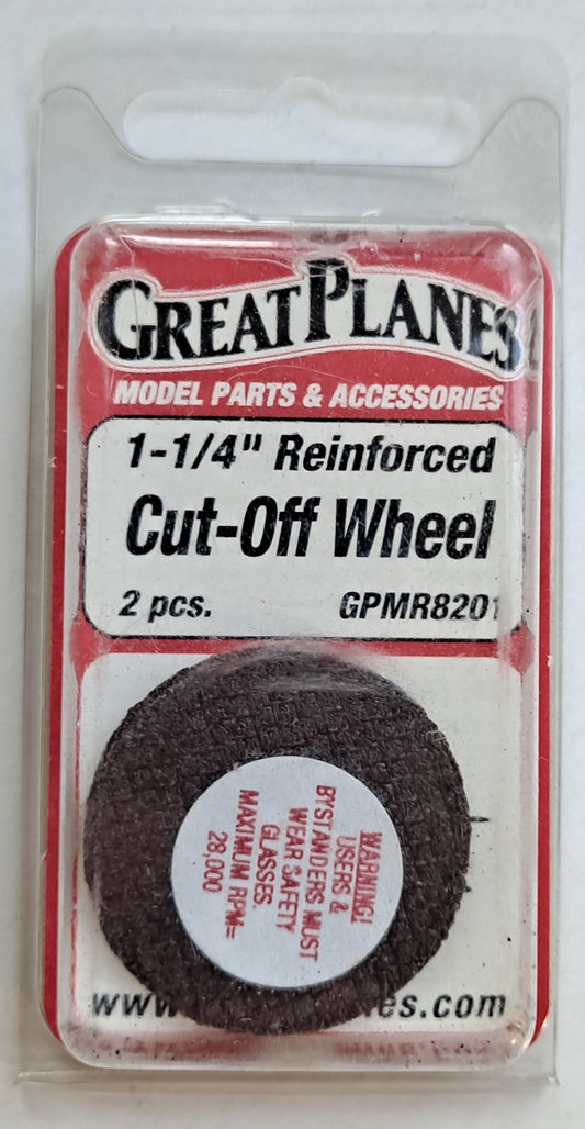 Great Planes 1-1/4" Reinforced Cut-Off Wheel (2 pc) GPMR8201