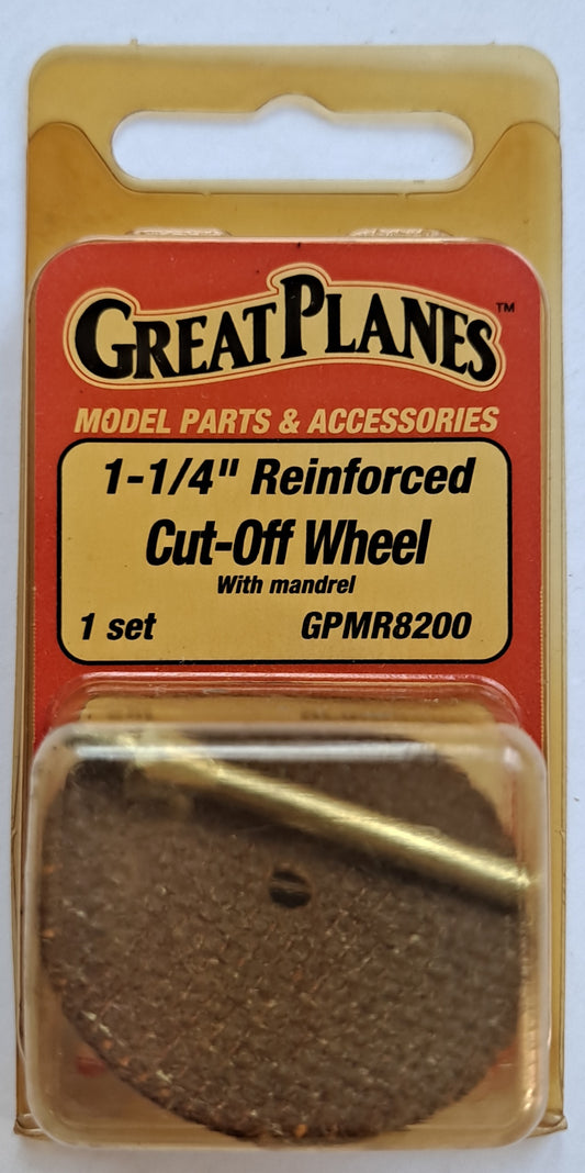 Great Planes 1-1/2" Reinforced Cut-Off Wheel with Mandrel GPMR820X