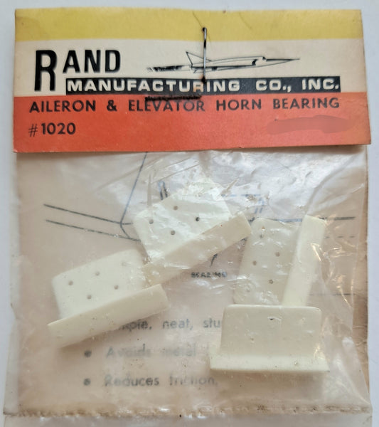 Vintage NOS Rand Plastic Aileron & Elevator Horn Bearing (4 pcs) #1020