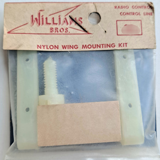 Vintage NOS Williams Bros Nylon Wing Mounting Kit for RC or Control Line