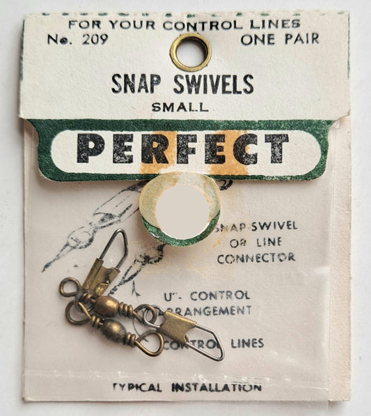 Vintage NOS Perfect Small Snap Swivels (2 pcs) #209