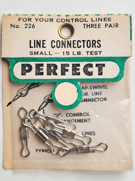 Vintage NOS Perfect Small Line Connectors 15 lb test (6 pcs) #226