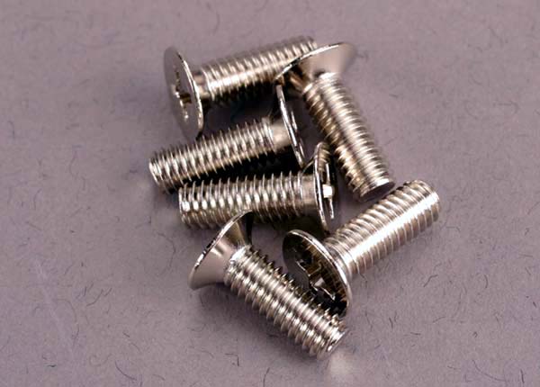 Traxxas 4x12mm 100-degree Countersunk Machine Screws (6 pcs) #2548