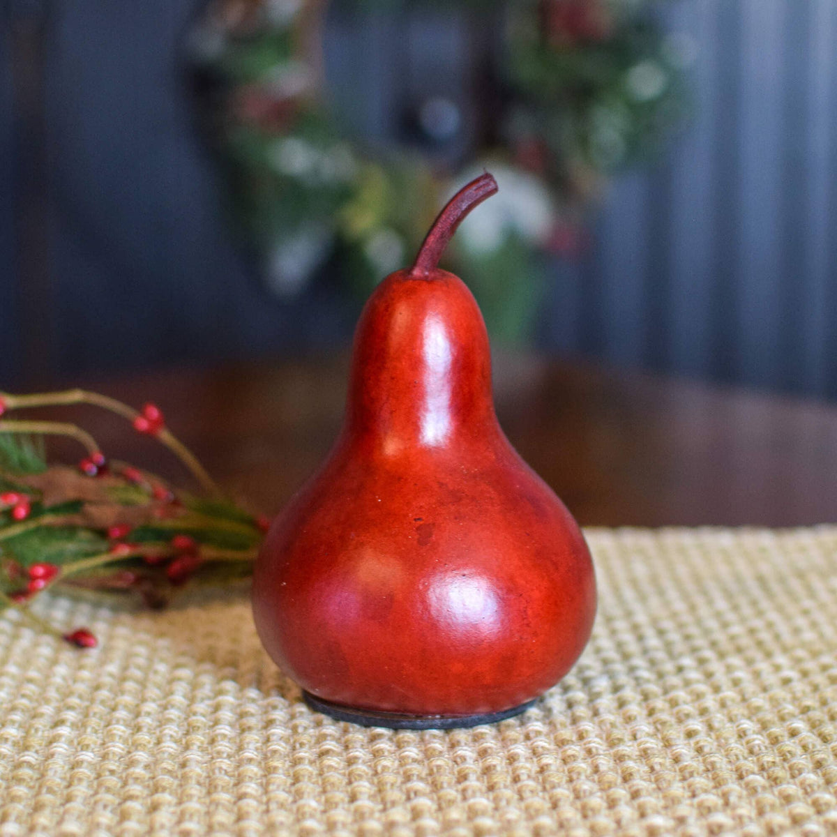 Hand-Crafted Christmas Gourd - Nativity Silhouette Miniature