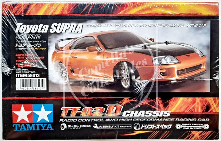 Tamiya RC 1/10 Toyota Supra 4WD Drift Spec Kit TT-02D Chassis #58613