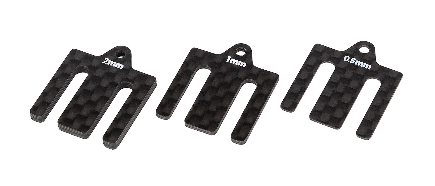 Factory Team Associated RC10B7 FT Carbon Fiber Front Bulkhead Shims #92438