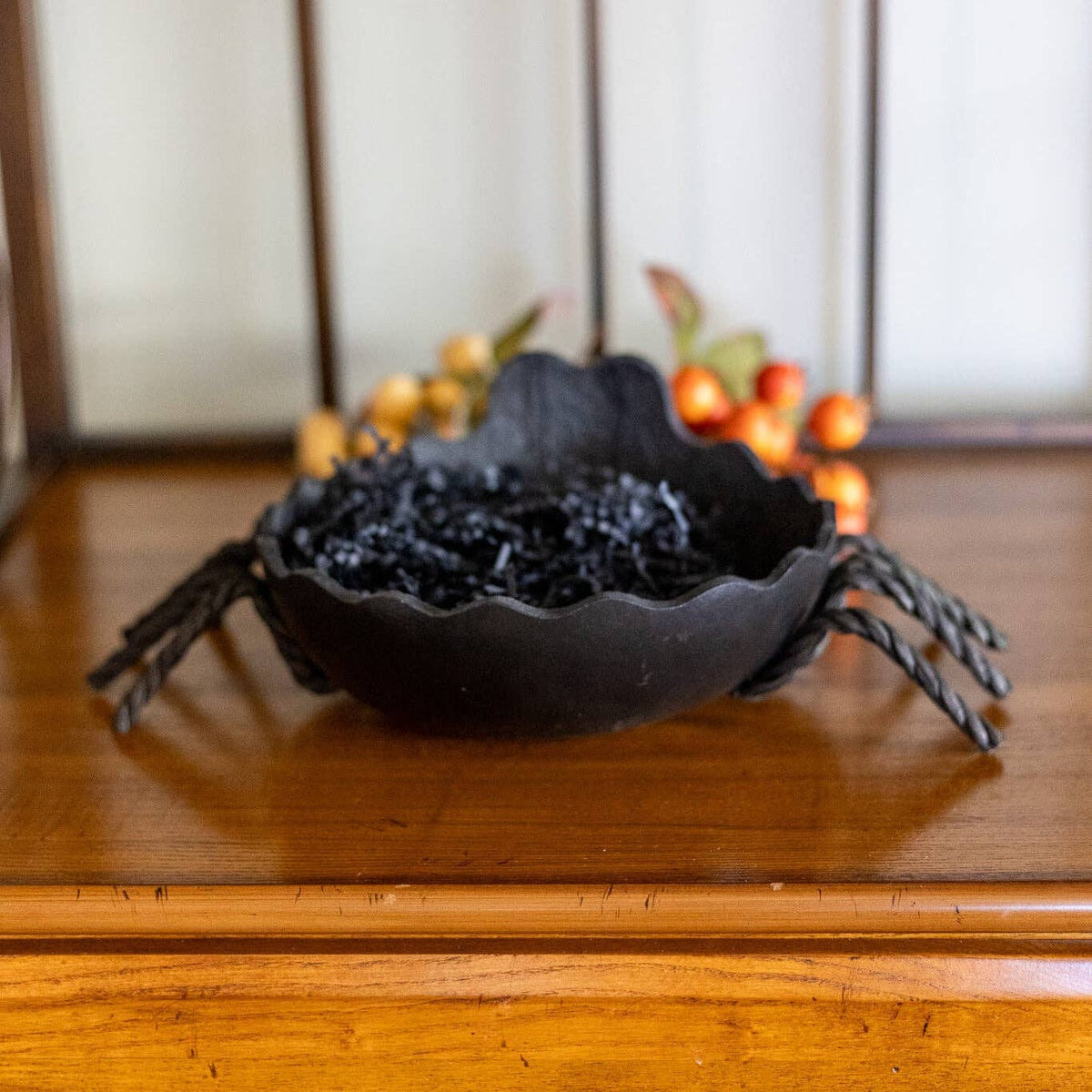 Hand-Crafted Candy Dish Gourd - Spider Candy Dish