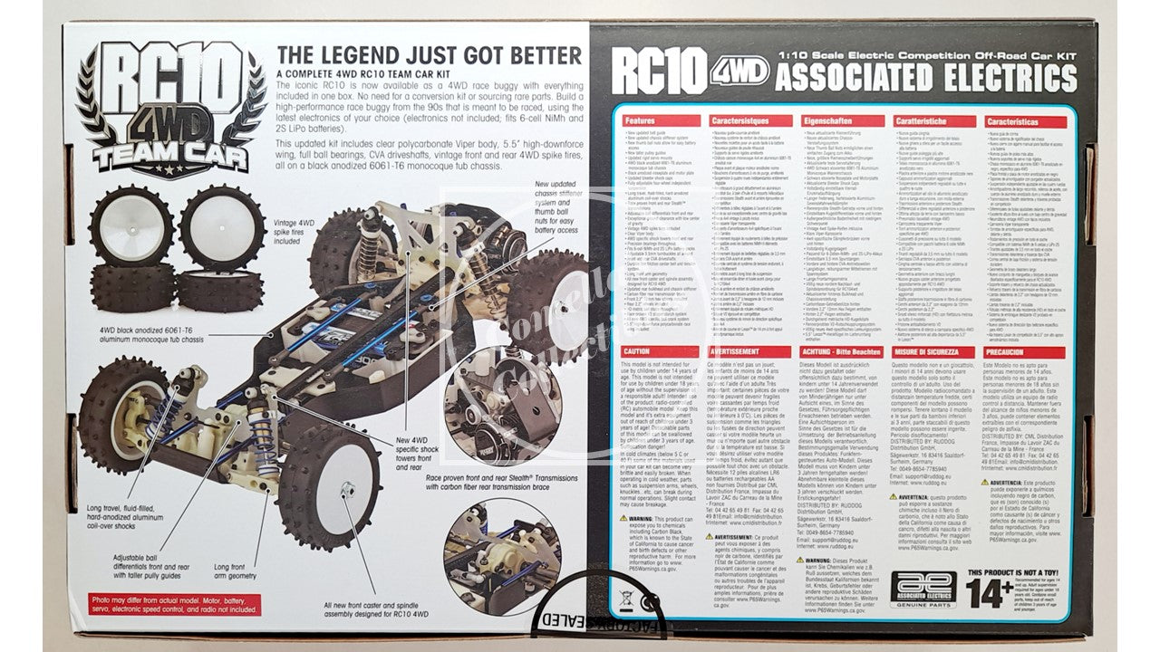 Team Associated RC10 4WD Team Car Kit #6046