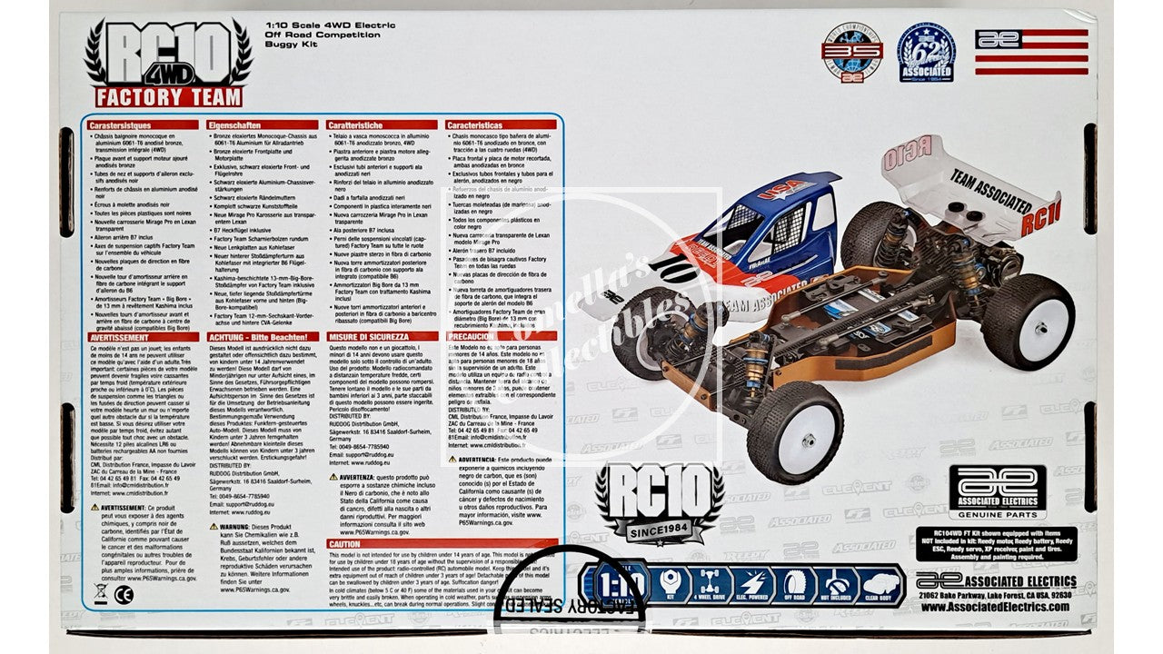 Team Associated 6055 RC10 4WD Factory Team Kit