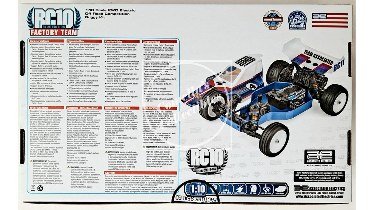 Team Associated 6058 RC10 Factory Team Kit Blue Edition 2WD