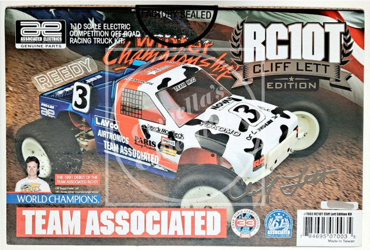 Boxed Team Associated RC10T electric competition off-road racing truck model