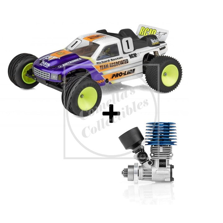 Team Associated RC10GT Richard Saxton Edition Kit and 15S Nitro Engine Bundle
