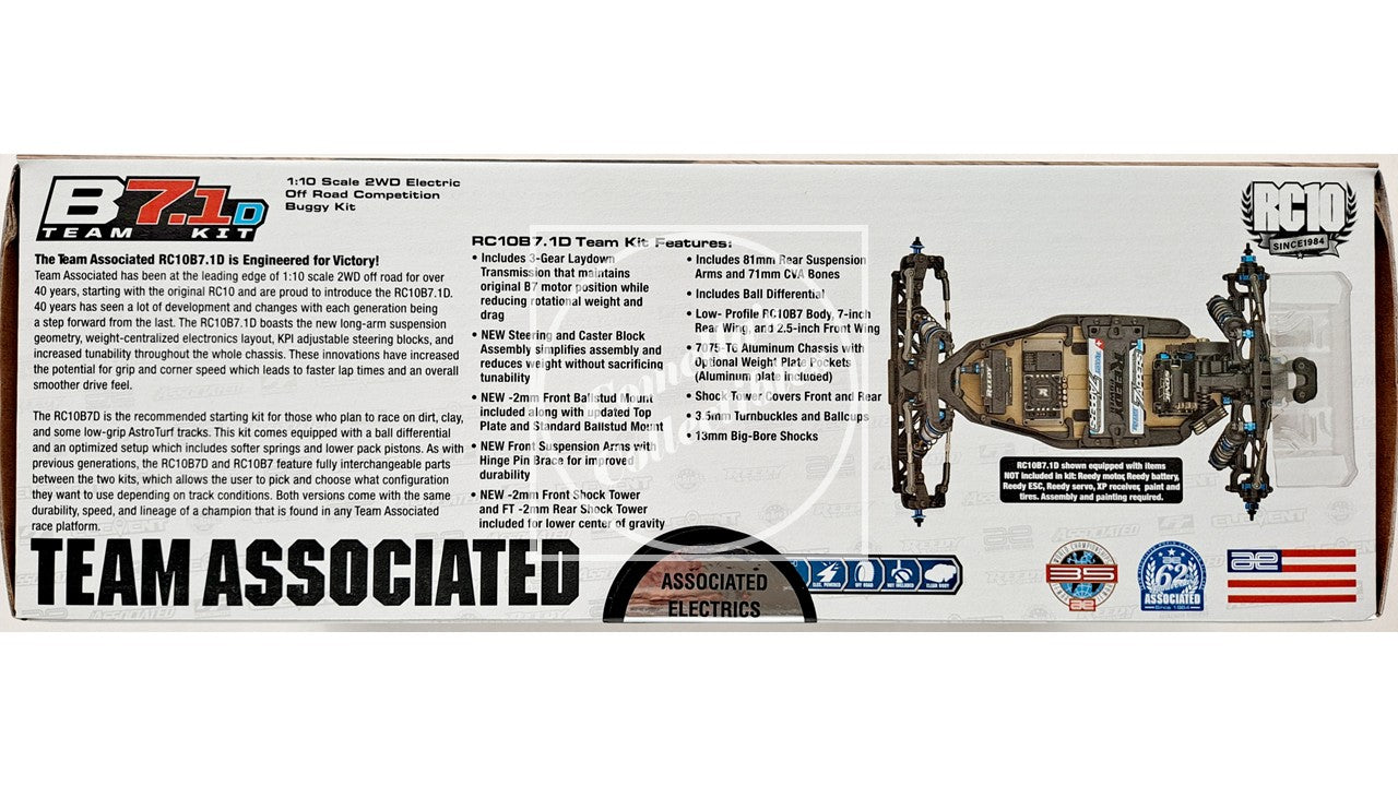 Team Associated RC10 B7.1D Team Kit 1:10 2WD Off-Road Electric Buggy 90047