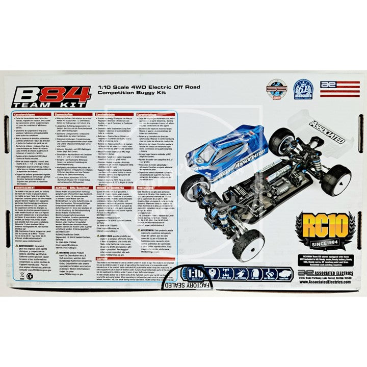 Team Associated RC10 B84 Team Kit 1:10 4WD Off-Road Electric Buggy 90050