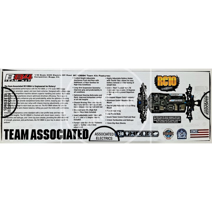 Team Associated RC10 B84 Team Kit 1:10 4WD Off-Road Electric Buggy 90050