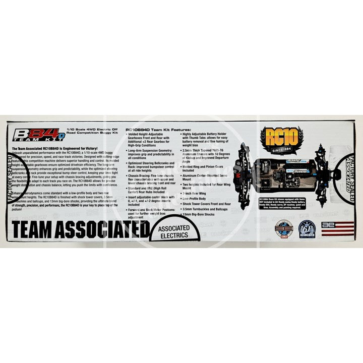 Team Associated RC10 B84D Team Kit 1:10 4WD Off-Road Electric Buggy 90051