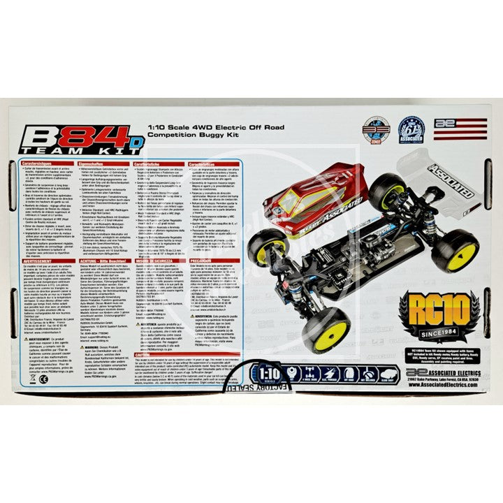 Team Associated RC10 B84D Team Kit 1:10 4WD Off-Road Electric Buggy 90051