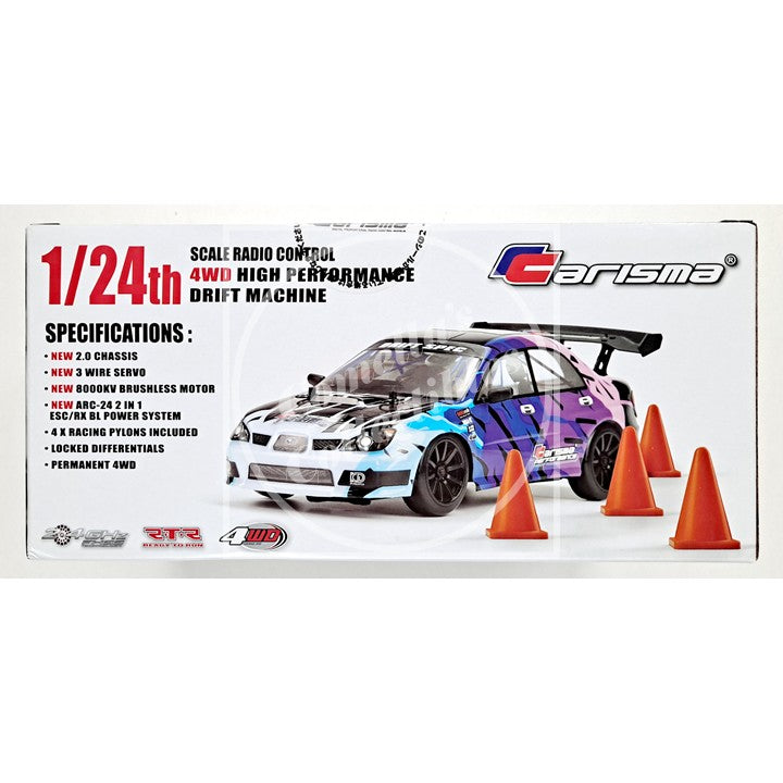 Carisma 90268 GT24 2.0 Subaru Impreza STI 2006 Drift Spec 1/24 4WD RTR Brushless