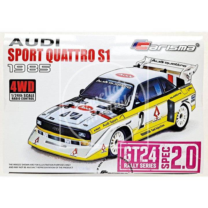 Carisma GT24 1/24 2.0 1985 Audi Sport Quattro S1 4WD RTR Brushless 91968