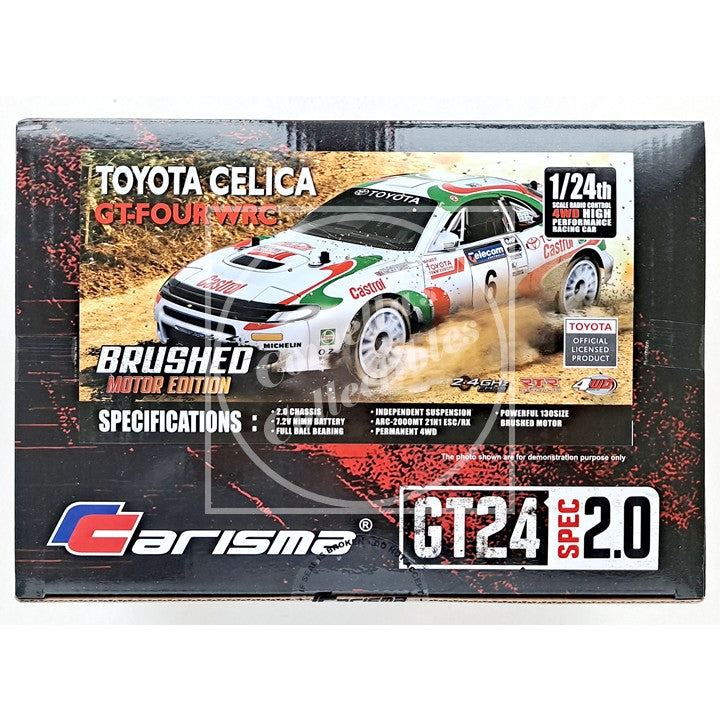 Carisma GT24 1/24 2.0 Toyota Celica GT-Four WRC 4WD RTR Brushed #92168