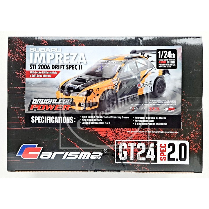 Carisma 92468 GT24 2.0 Subaru Impreza STI 2006 Drift Spec 1/24 4WD RTR Brushless
