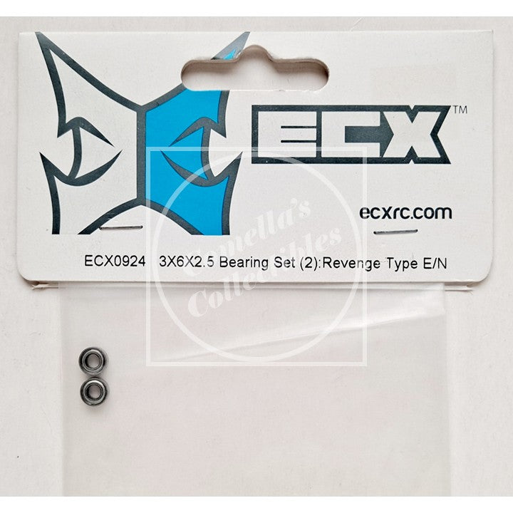 ECX 3 x 6 x 2.5mm Bearing Set (2 pcs) ECX0924