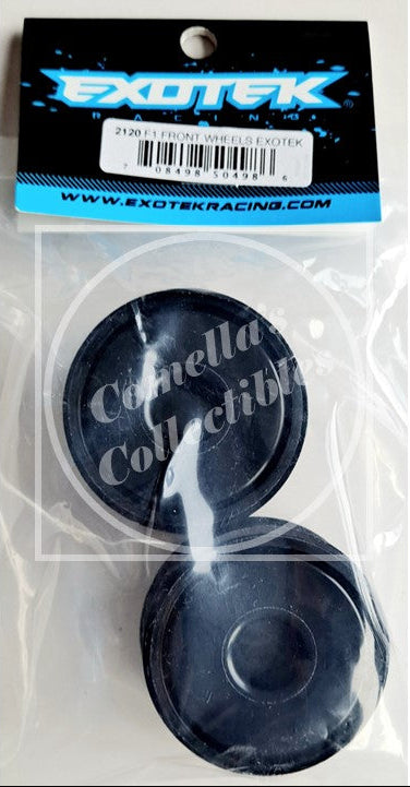Exotek 1/10 F1 Front Disk Wheels Black (1 Pr) for Exotek F1 tires only #2120