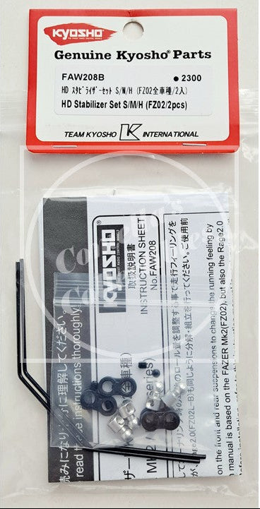 Kyosho model car parts packaging
