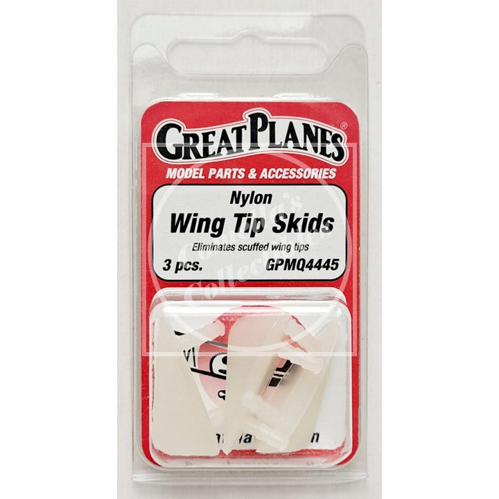 Great Planes GPMQ4445 Nylon Wing Tip Skids (3 pcs)