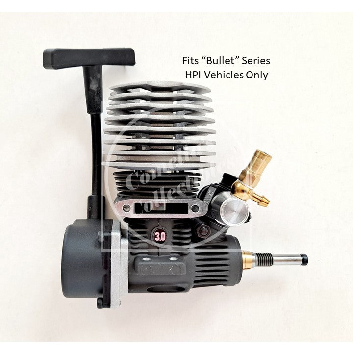 Open Box HPI G3.0 Engine w/ Slide Carb Pull Start Side Exh #101310 For Bullet