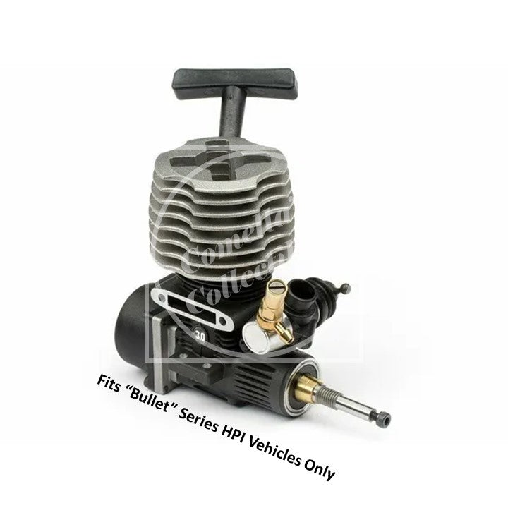 HPI Nitro Star G3.0 Engine w/ Slide Carb Pull Start Side Exh #101310 For Bullet