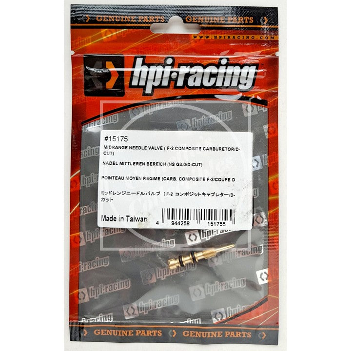 HPI Racing Midrange Needle Valve for F-2 Composite Carb D-Cut 15175