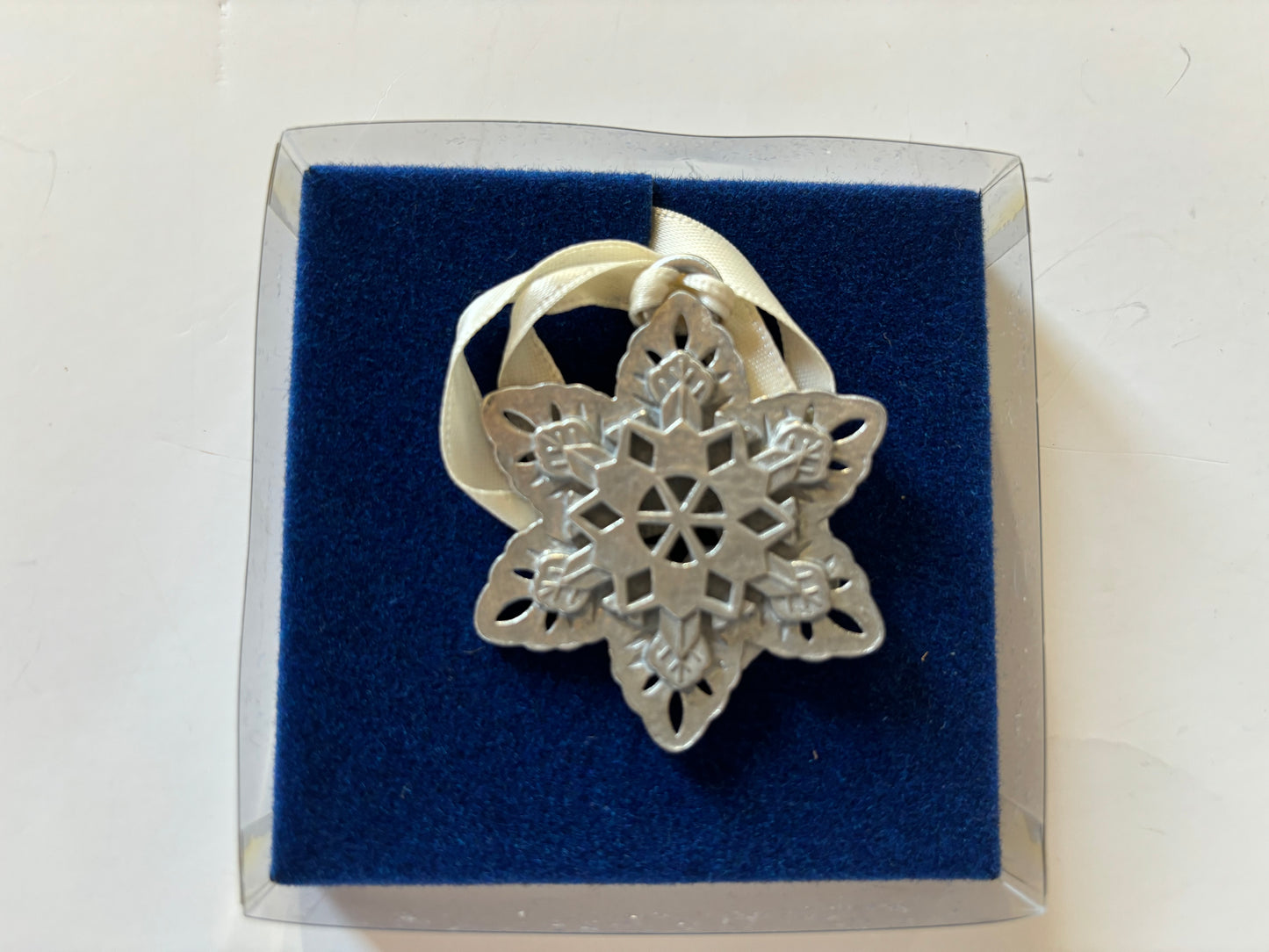 Longaberger Pewter Snowflake Ornament