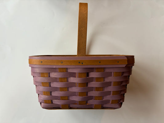 Longaberger 2013 Everyday Spring Basket w/purple weave