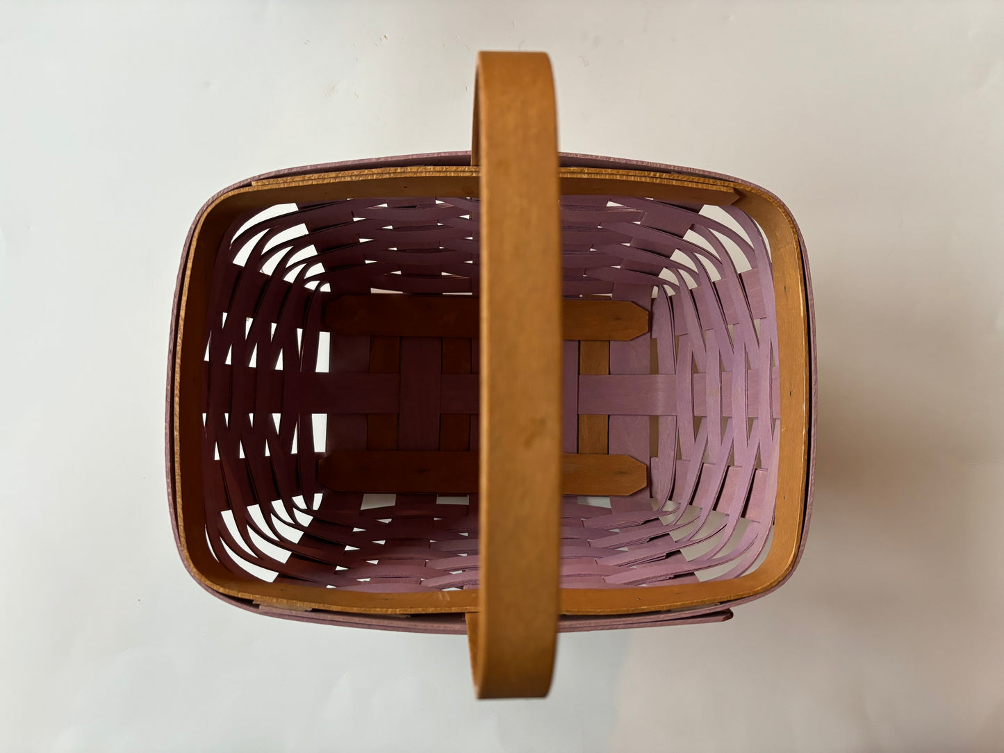 Longaberger 2013 Everyday Spring Basket w/purple weave