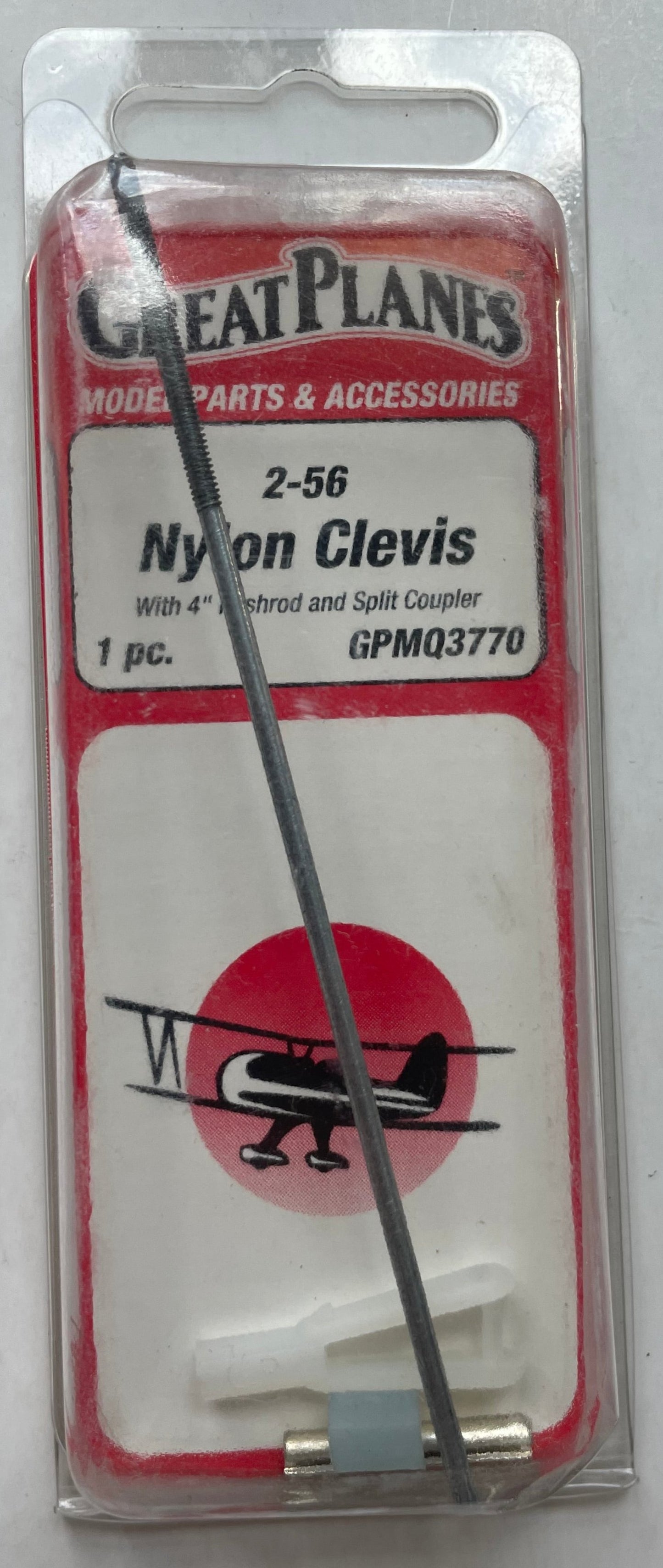 Great Planes 2-56 Nylon Clevis (1 pc) GPMQ3770