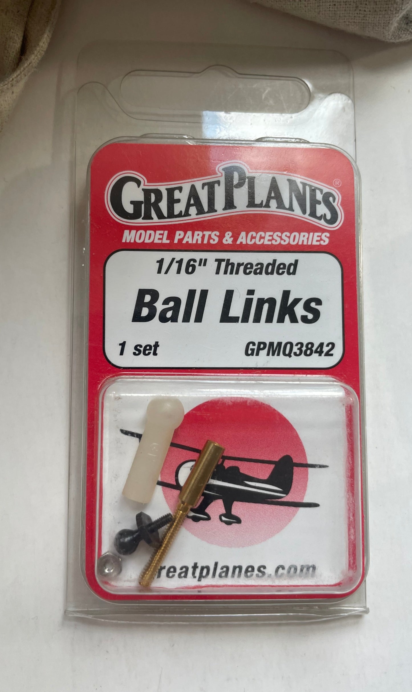 Great Planes 1/16" Threaded Ball Links (1 set) GPMQ3842