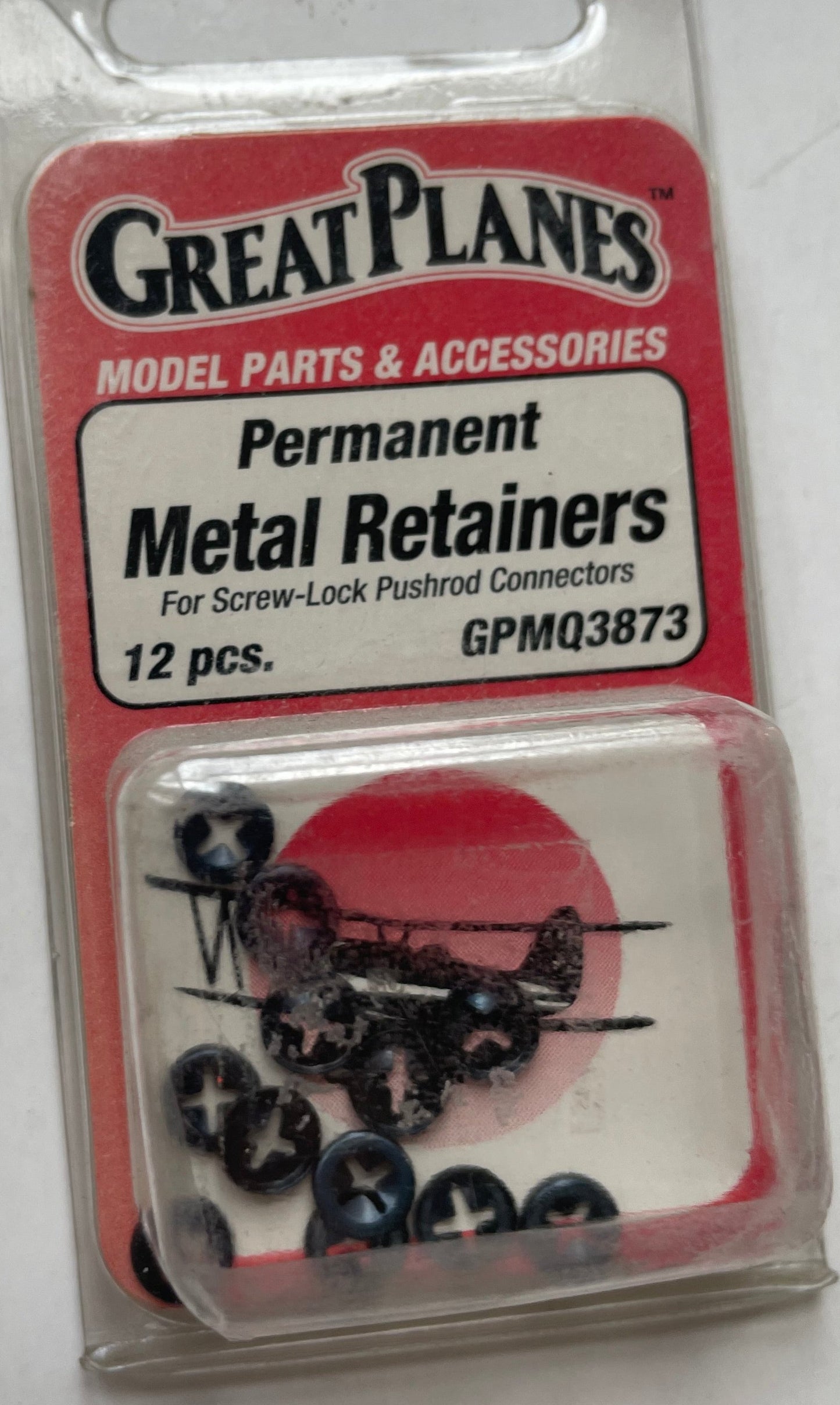 Great Planes Permanent Metal Retainers (12 pc) GPMQ3873