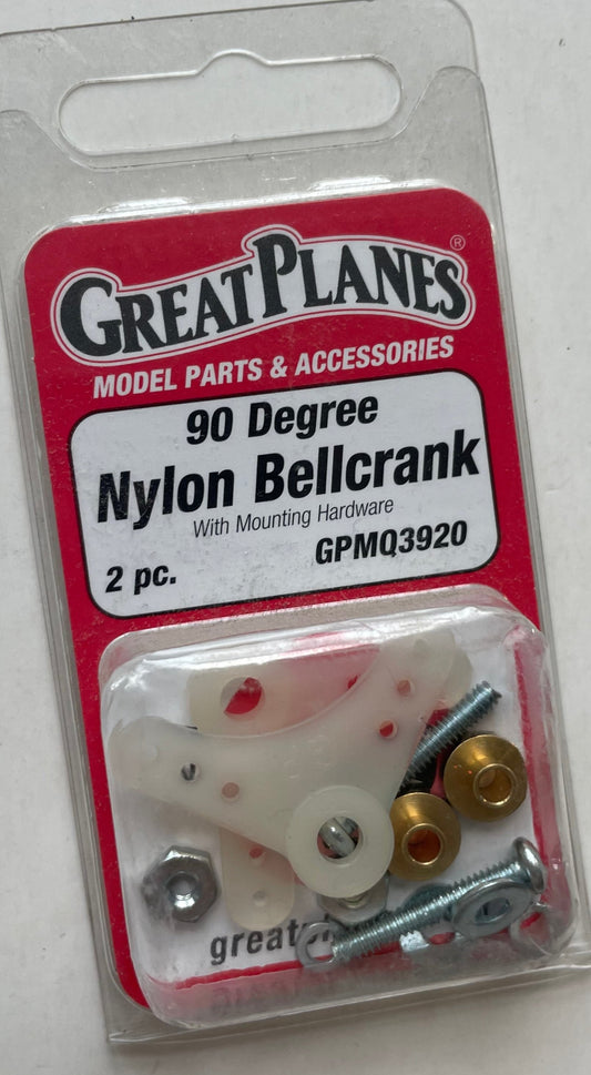 Great Planes 90 degree Nylon Bellcrank (2 pc) GPMQ3920