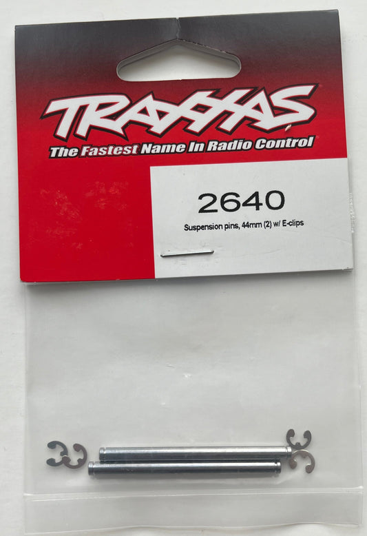 Traxxas 44mm Suspension Pins (2) with E-clips #2640