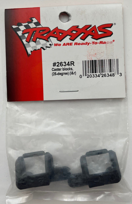 Traxxas 25 Deg Caster Blocks Left and Right for Nitro Rustler #2634R