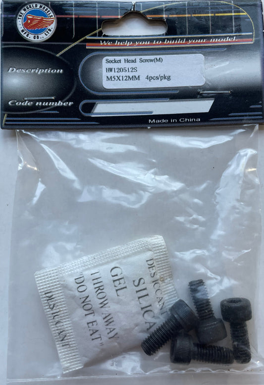 The World Models 5x12mm Socket Head Screw (4 pcs) HW120512S