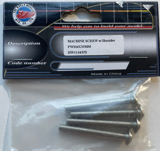 The World Models 4x35mm Machine Screw with Shoulder (4 pcs) HW114435S