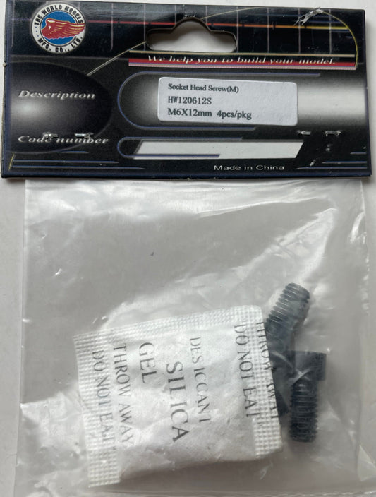 The World Models 6x12mm Socket Head Screw (4 pcs) HW120612S