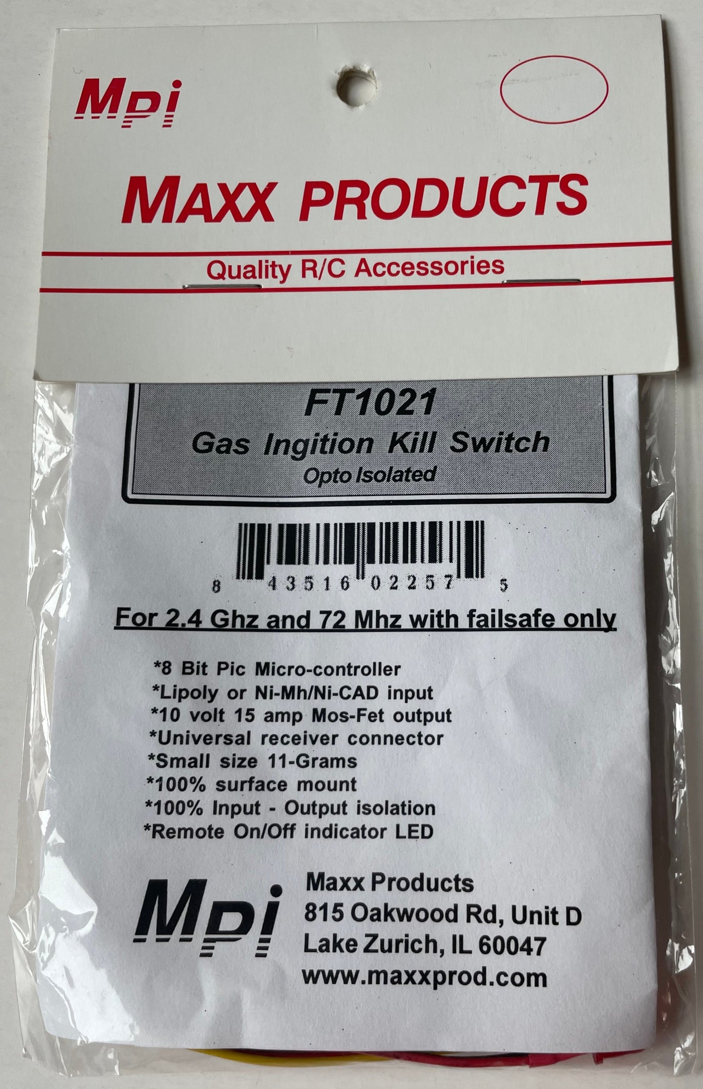 MPI Maxx Products Gas Ignition Kill Switch FT1021