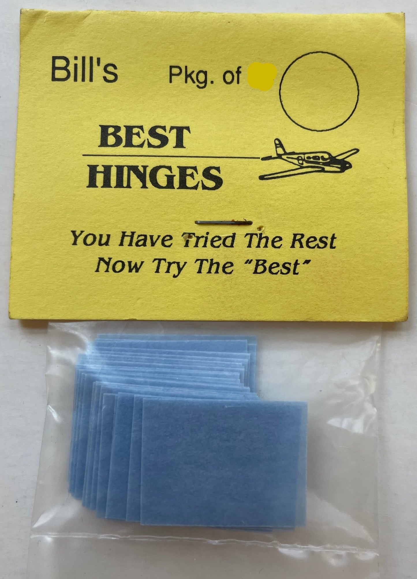 Bill's Best Hinges 1" x 3/4" plastic (23 pcs)