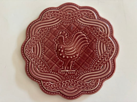 Longaberger Paprika Red Rooster Trivet