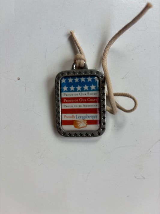 Longaberger Proudly American Basket Tie On