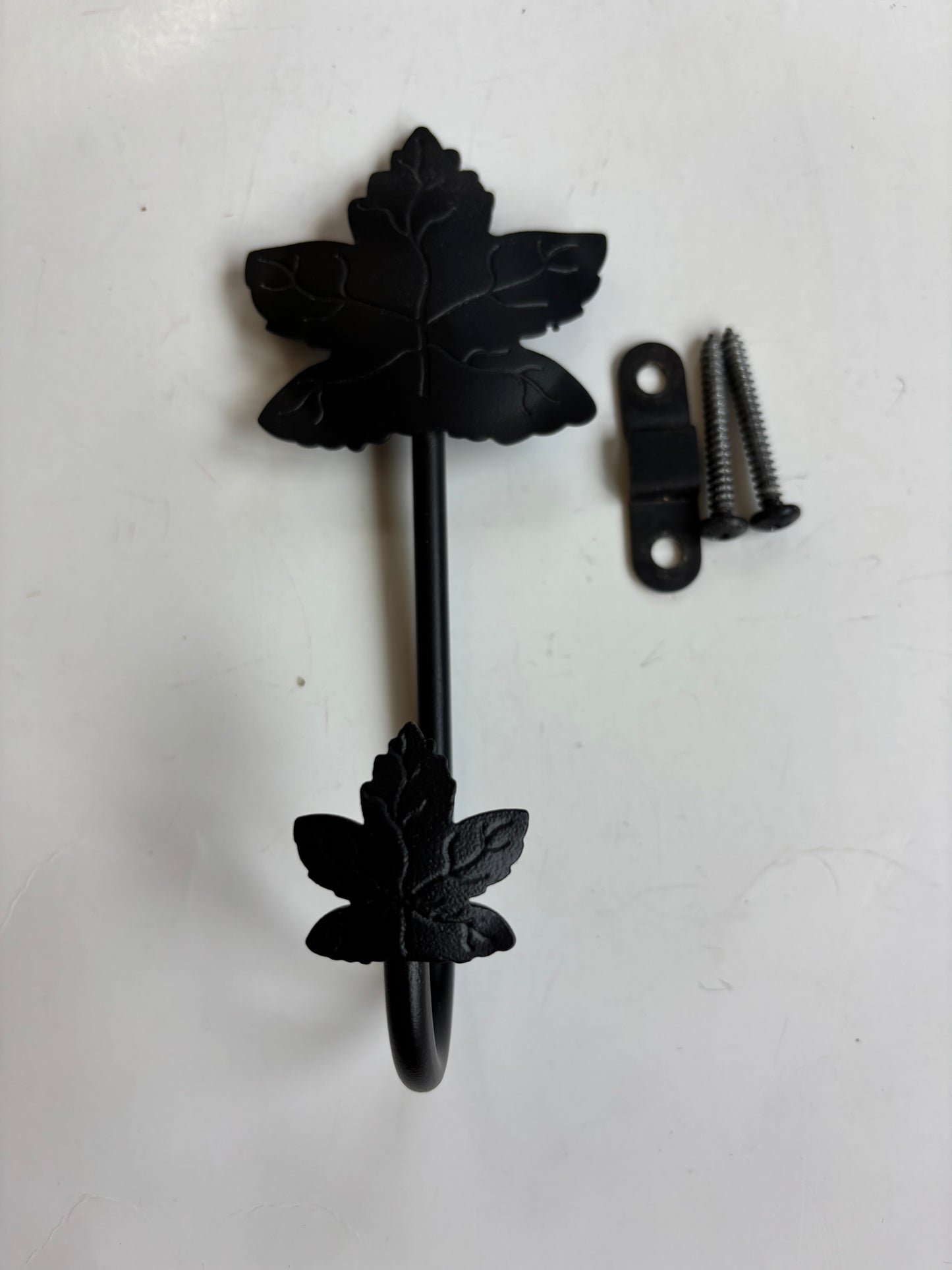 Longaberger Wrought Iron Maple Leaf 7" Wall Hook